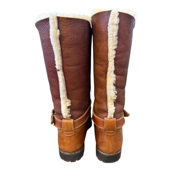 Vintage Timberland Campus Shearling Sheepskin Apres Ski Boot Women size 8 - Picture 4 of 11